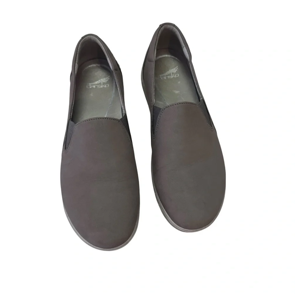 Dansko Gray Flats Comfortable Slip-Ons